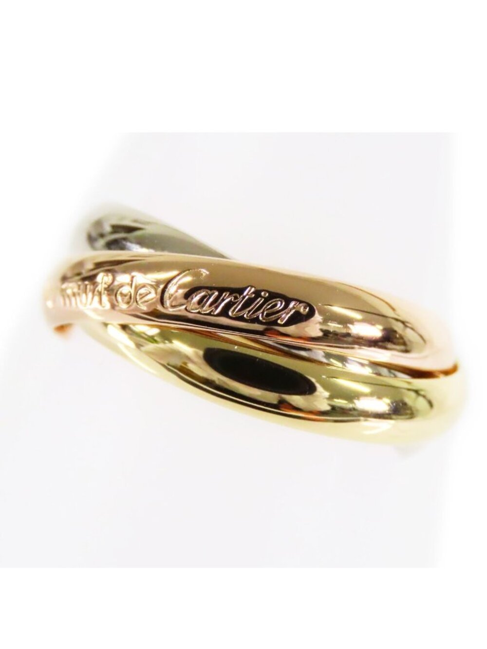 Cartier Trinity MM Classic Three Color Gold 54 Ring